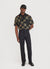 Checkerboard Cuban Shirt | Tapestry Linen | Black