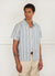 Boxy Clerk Shirt | Stripe Seersucker | Blue