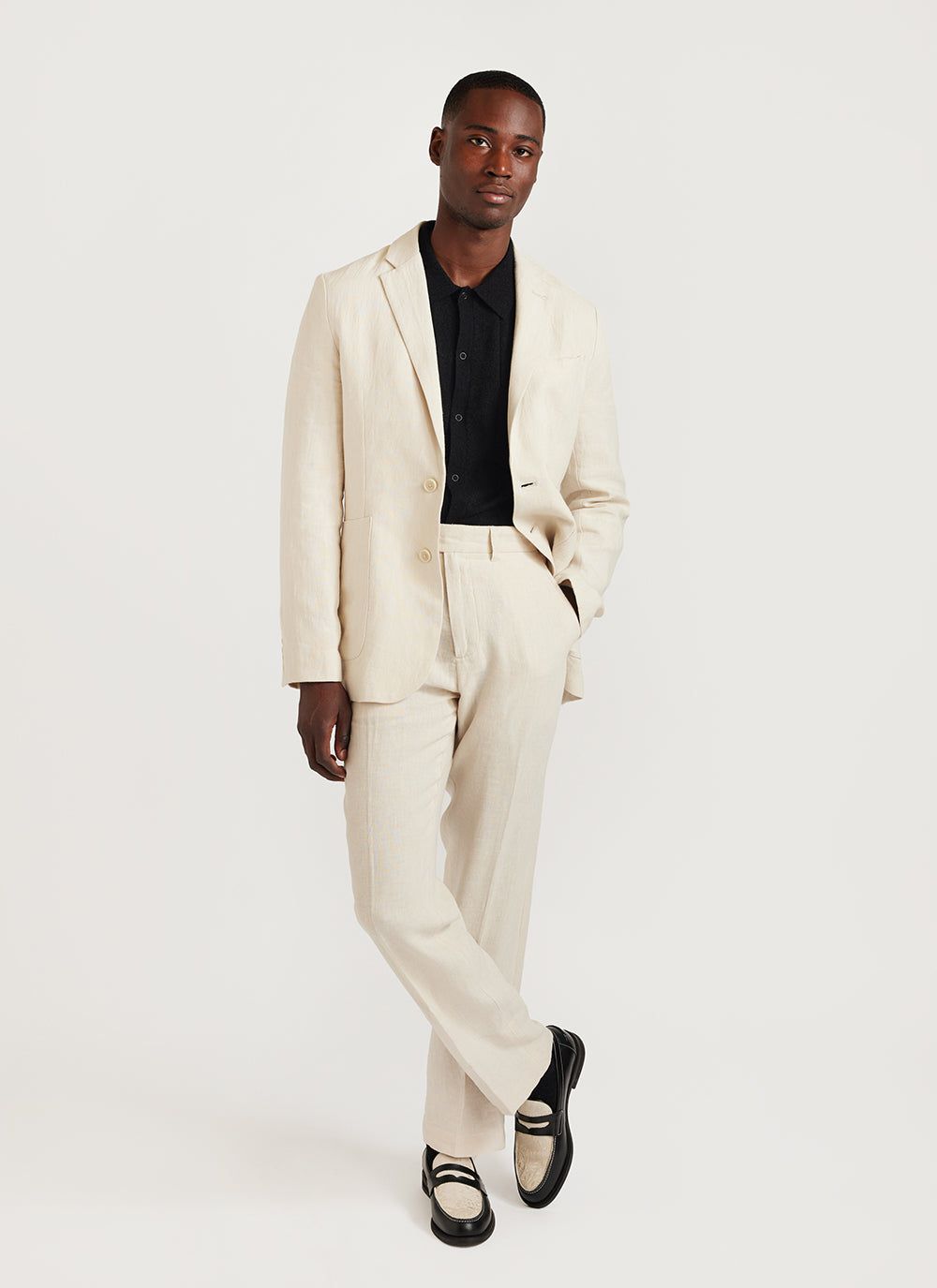 Men's Linen Blazer | Natural | Suit Jacket | Percival Menswear