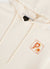 Cross Stitch Hoodie | Embroidered Organic Cotton | Ecru