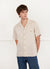 Short Sleeve Cuban Shirt | Linen | Stone