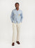 Cul De Sac Overshirt | Embroidered Cotton Twill | Blue Opal