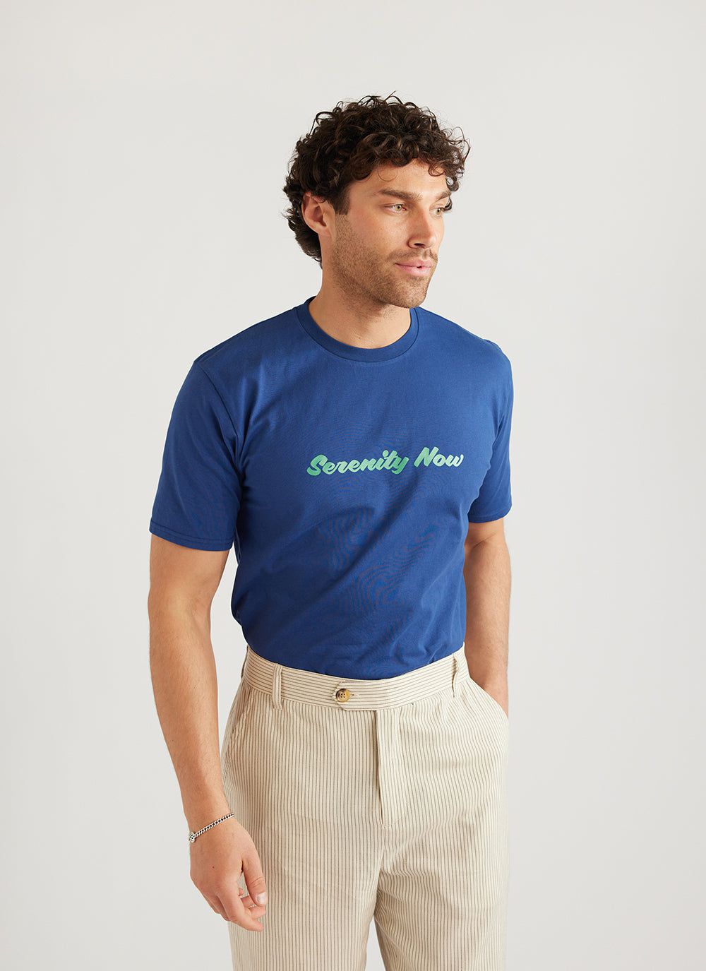 Frank | Seinfeld T Shirt | Indigo | Percival | Percival Menswear