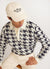 Houndstooth Rugby Shirt | Mohair | Ecru