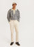 Houndstooth Rugby Shirt | Mohair | Ecru