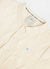 Intarsia Diamond Shirt | Knitted Cotton | Ecru