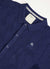 Intarsia Diamond Shirt | Knitted Cotton | Navy