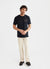 Koi Carp T Shirt | Embroidered Organic Cotton | Black