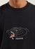 Koi Pond Oversized T Shirt | Embroidered Organic Cotton | Black