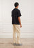 Koi Pond Oversized T Shirt | Embroidered Organic Cotton | Black
