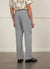 Pleated Tailored Trousers | Linen | Light Blue