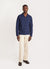Long Sleeve Cuban Shirt | Tech Pique Weave | Navy