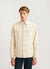 Nettle Overshirt | Embroidered Cotton Twill | Ecru