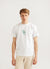 Nettle T Shirt | Embroidered Organic Cotton | White