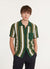 Pathos Crochet Stripe Shirt | Cotton | Forest
