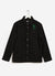 Nettle Embroidered Blanket Overshirt | Casentino Wool | Black