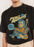 Perci Raiders Oversized T Shirt | Organic Cotton | Washed Black