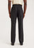 Pinstripe Straight Leg Tailored Trousers | Wool | Black