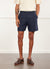 Pleated Linen Shorts | Navy