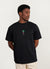 Radish Oversized Auxiliary T Shirt | Organic Cotton | Black