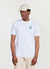 Wave Auxiliary T Shirt | Embroidered Organic Cotton | White
