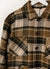 Sherpa Wool Check Overshirt | Khaki