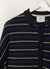 Stripe Crochet Shirt | Black and Blue