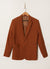 Seersucker Tailored Blazer | Brown
