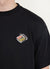 Sardines Oversized T Shirt | Embroidered Organic Cotton | Black