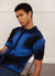 Saturn Dye Knitted Shirt | Cotton | Blue