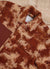 Jacquard Teddy Fleece Overshirt | Wool | Rust