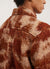 Jacquard Teddy Shell Overshirt | Wool | Rust