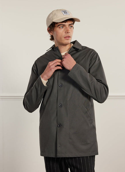 Men's Waterproof Auxiliary Sherlock | Charcoal with Grey | Percival ...
