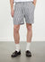 Aegean Shorts | Cotton | Black with White