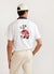 Smokey Bear Oversized T Shirt | Embroidered Organic Cotton | White