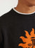 Solar Omen Crew Neck Jumper | Cotton | Black