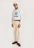 Solar Omen Crew Neck Jumper | Cotton | White