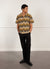 Sour Patch Crochet Cuban Shirt | Tan with Black