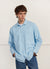 Stripe Pearce Oversized Shirt | Light Blue