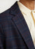 Check Tailored Blazer | Navy