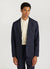 Check Tailored Blazer | Navy