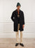 Trench Coat | Casentino Wool | Black