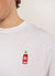 Hot Chilli Sauce T Shirt | Embroidered Organic Cotton | White