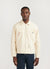 Zip Overshirt | Embroidered Cotton Twill | Ecru