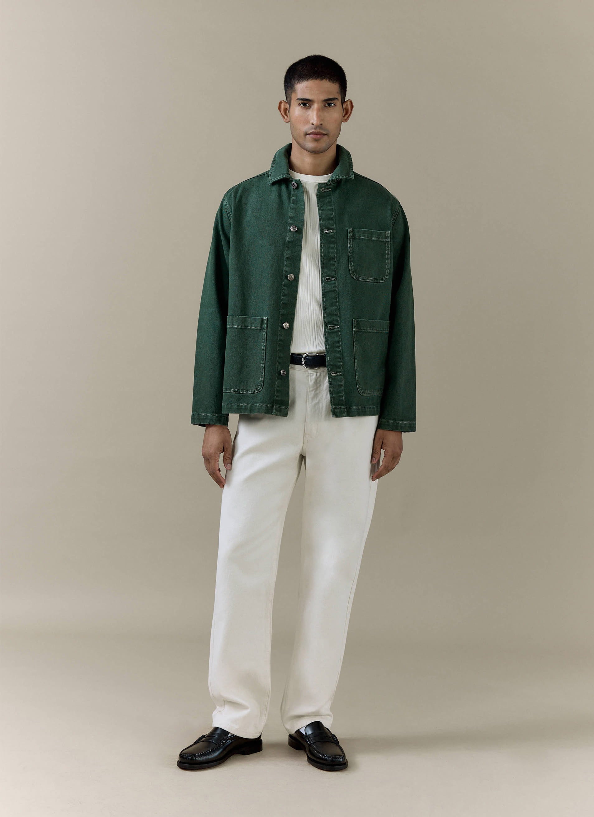 Men's Blanket Overshirt | Casentino Wool | Black | Percival Menswear