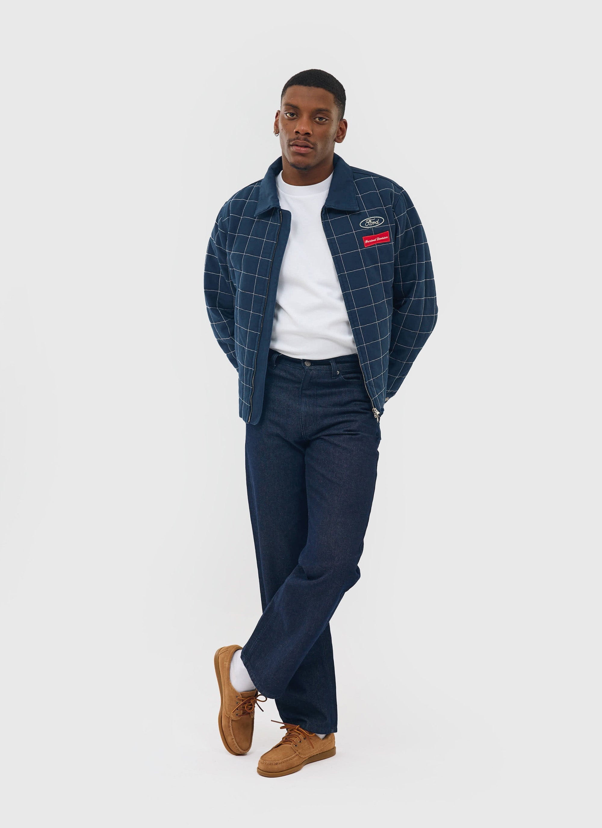 Men's Cropped Zip Jacket​: Ingegno | Wool | Black | Percival Menswear