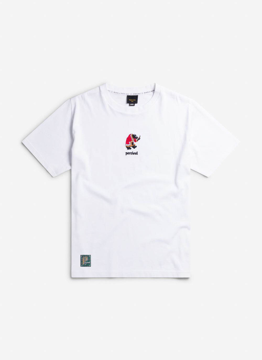 Men's Oversized T Shirt | Smokey Bear | Embroidered | White & Percival ...