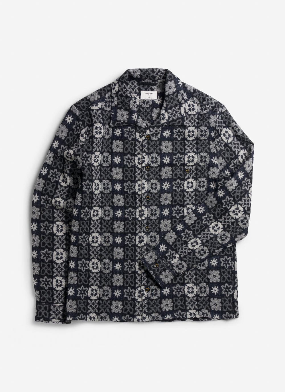 Men's Ashdown Shirt | Wool | Black Multi & Percival Menswear
