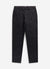 Pinstripe Straight Leg Tailored Trousers | Wool | Black
