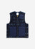 Saga Tapestry Gilet | Embroidered Wool | Navy